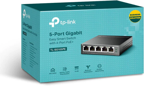 TP-LINK 5-PORT 10/100MBPS DESKTOP POE+SWITCH TL-SF1005P