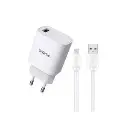 Adaptateur de chargeur Oraimo EU OCW-E94D avec combo de câbles Lightning L53