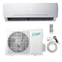 18 000 Btu 23,3 SEER Mini système de pompe à chaleur pour climatiseur à onduleur DC sans conduit 208-230 V avec kit de 15 pieds (18 000 Btu)