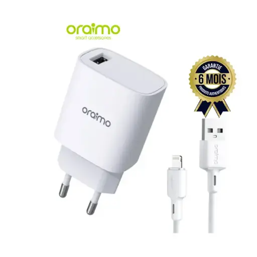 Chargeur Oraimo canon 2 pro - lightning (Iphone ) - OCW-E97S+L53 - 18 Watts