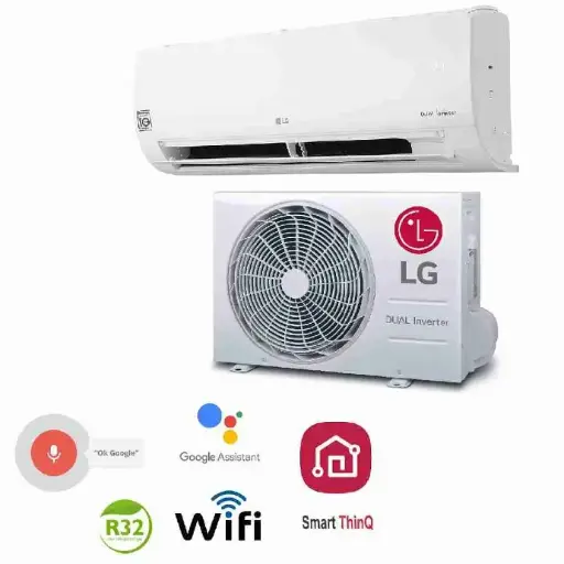 LG DualCool Onduleur / Inverter Libero Smart S09ET – 9000 BTU Wi-Fi ThinQ A++/A+,