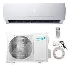 18 000 Btu 23,3 SEER Mini système de pompe à chaleur pour climatiseur à onduleur DC sans conduit 208-230 V avec kit de 15 pieds (18 000 Btu)