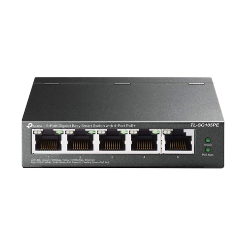 TP-LINK 5-PORT 10/100MBPS DESKTOP POE+SWITCH TL-SF1005P